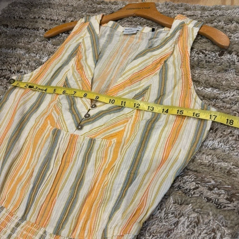 Prana Small Maxi Dress California Dreaming Sleeveless Pockets organic cotton - Picture 12 of 13